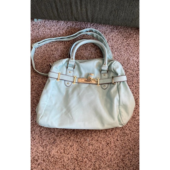 Steve Madden Sea Green Color Shoulder Purse EUC 2010s Summer beach - Picture 2 of 9